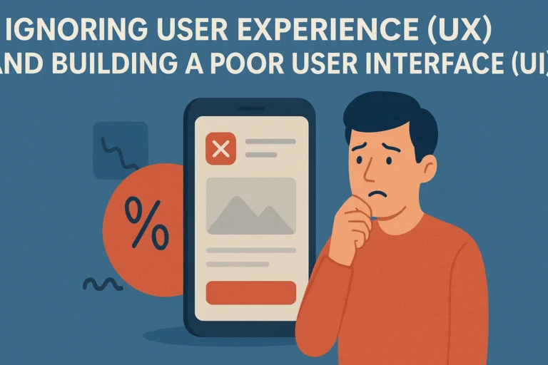 Ignoring User Experience (UX) and Building a Poor User Interface (UI)